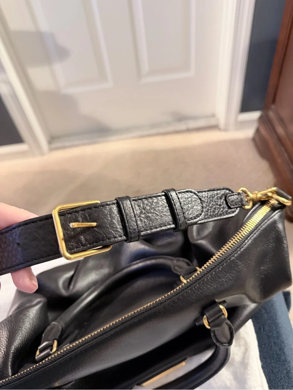 Authentic Marc by Marc Jacobs Black Leather Satchel| includes dust bag